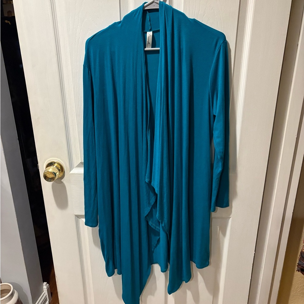 EUC  Teal Cardigan 1X